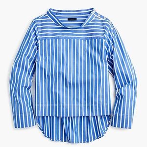 J.Crew Funnelneck Striped Shirt